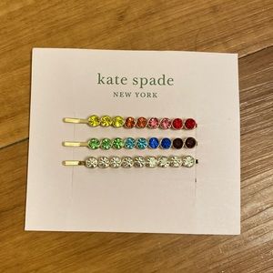 Kate Spade rainbow hair pins
